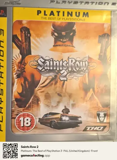 Saints Row 2 PlayStation 3, United Kingdom box front