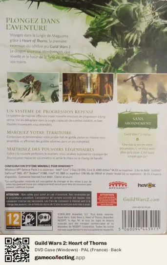 Guild Wars 2: Heart of Thorns Computer, France box back