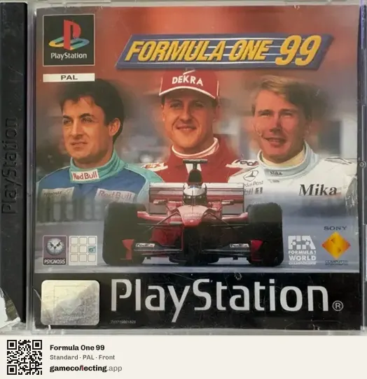 Formula One 99 PlayStation, PAL box front