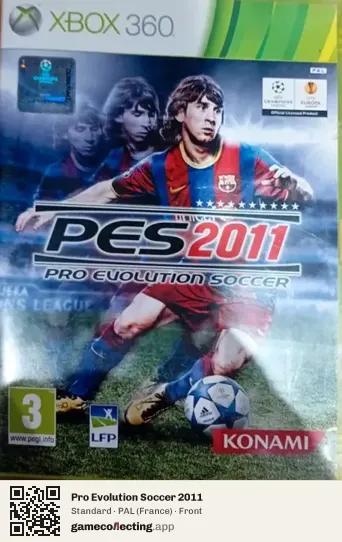 Pro Evolution Soccer 2011 Xbox 360, France box front