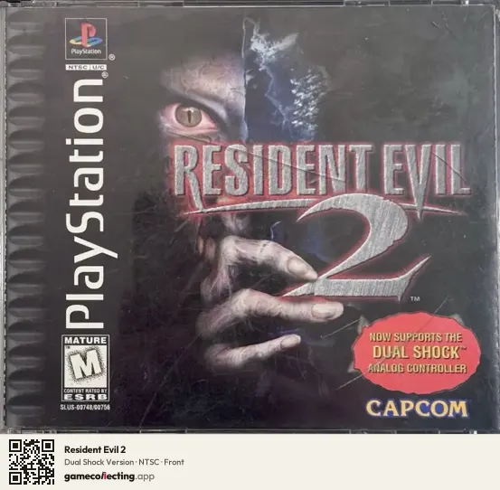Resident Evil 2 PlayStation, NTSC box front
