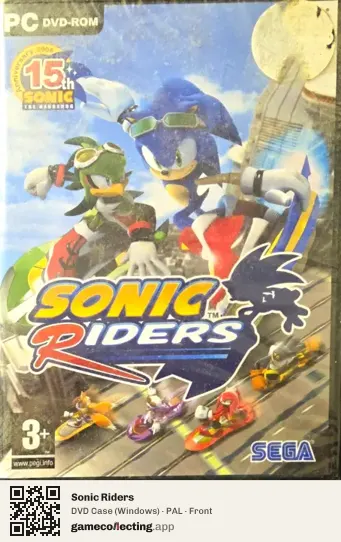 Sonic Riders Computer, PAL box front
