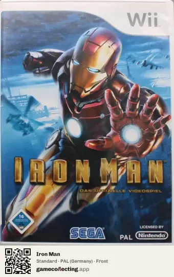 Iron Man Nintendo Wii, Germany box front