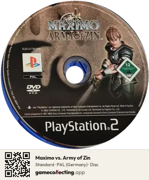 Maximo vs. Army of Zin PlayStation 2, PAL disc