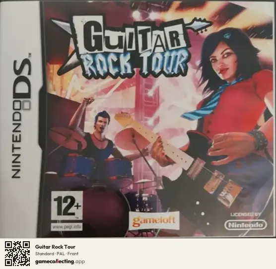 Guitar Rock Tour Nintendo DS, PAL box front