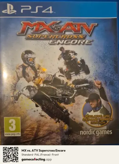 MX vs. ATV Supercross Encore PlayStation 4, France box front