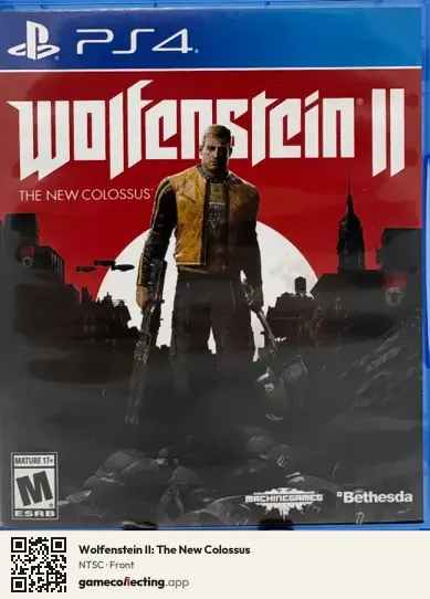 Wolfenstein II: The New Colossus PlayStation 4, NTSC box front