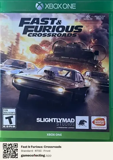 Fast & Furious: Crossroads Xbox One, NTSC box front
