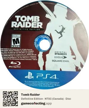 Tomb Raider PlayStation 4, NTSC disc