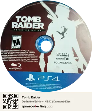 Tomb Raider PlayStation 4, NTSC disc