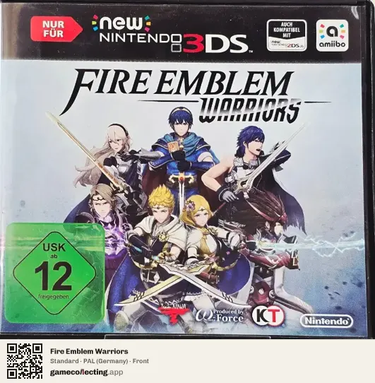 Fire Emblem Warriors Nintendo 3DS, Germany box front