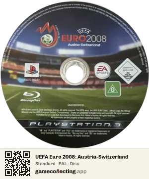 UEFA Euro 2008: Austria-Switzerland PlayStation 3, PAL disc