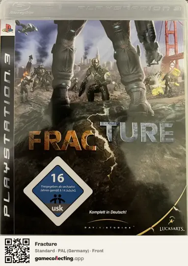 Fracture PlayStation 3, Germany box front