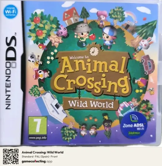 Animal Crossing: Wild World Nintendo DS, Spain box front
