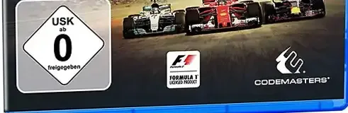 F1 2017, the USK square on its front