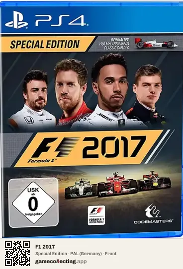 F1 2017 PlayStation 4, Germany box front