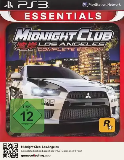 Midnight Club: Los Angeles PlayStation 3, Germany box front