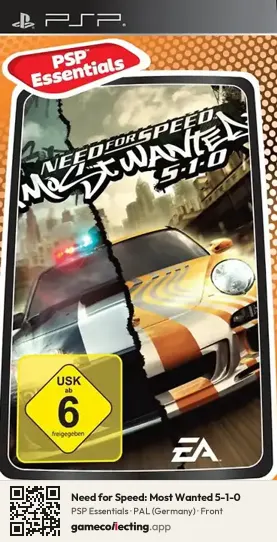 Need for Speed: Most Wanted 5-1-0 PlayStation Portable, Germany box front