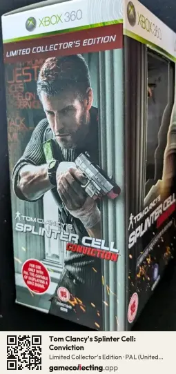 Tom Clancy's Splinter Cell: Conviction Xbox 360, United Kingdom box front