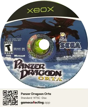 Panzer Dragoon Orta Xbox, NTSC disc