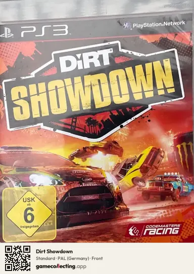 Dirt Showdown PlayStation 3, Germany box front