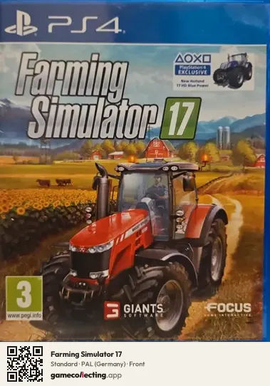 Farming Simulator 17 PlayStation 4, Germany box front