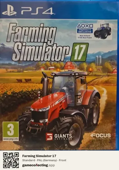 Farming Simulator 17 PlayStation 4, Germany box front