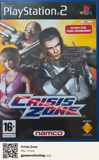 Crisis Zone PlayStation 2, PAL box front