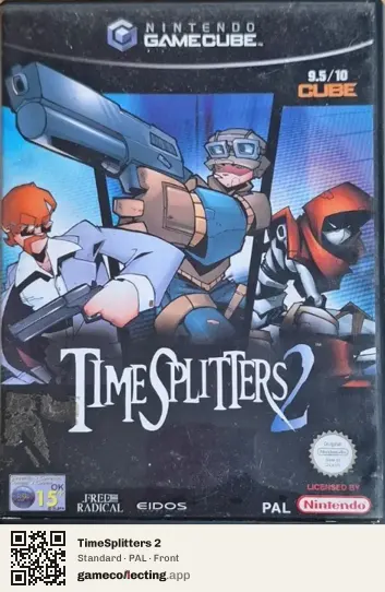 TimeSplitters 2 Nintendo GameCube, PAL box front