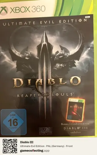 Diablo III Xbox 360, Germany box front