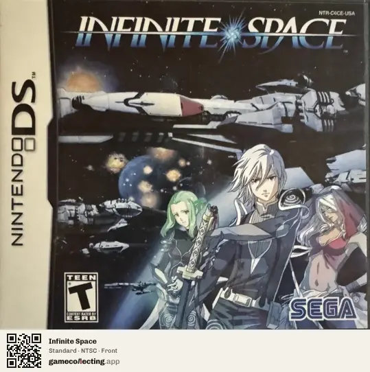 Infinite Space Nintendo DS, NTSC box front