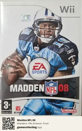 Madden NFL 08 Nintendo Wii, France box front
