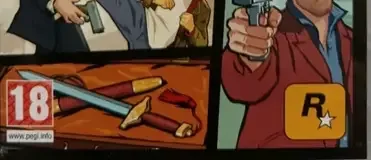 Grand Theft Auto: Chinatown Wars, the PEGI square on its front