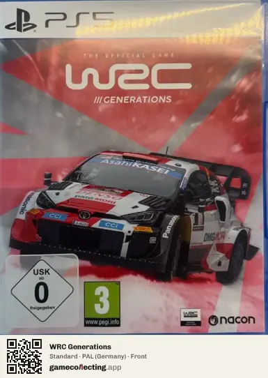 WRC Generations PlayStation 5, Germany box front
