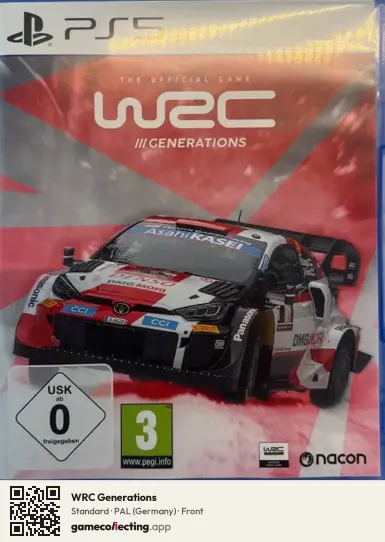 WRC Generations PlayStation 5, Germany box front