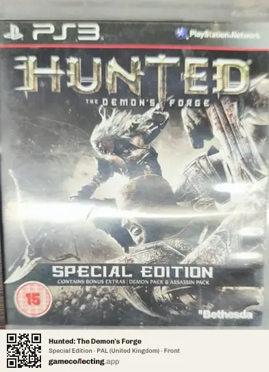 Hunted: The Demon's Forge PlayStation 3, United Kingdom box front