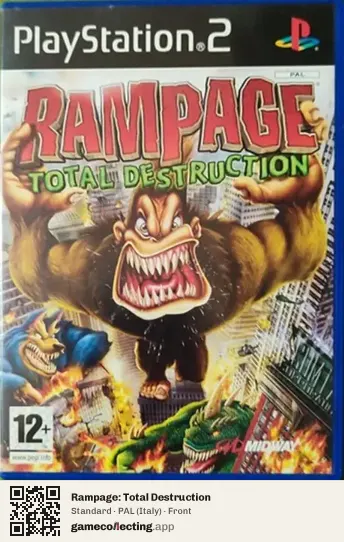 Rampage: Total Destruction PlayStation 2, Italy box front