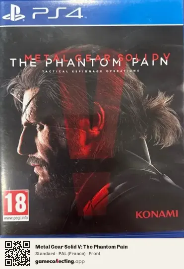 Metal Gear Solid V: The Phantom Pain PlayStation 4, France box front