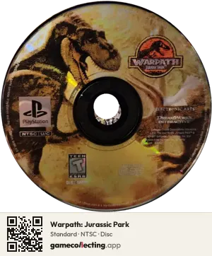 Warpath: Jurassic Park PlayStation, NTSC disc