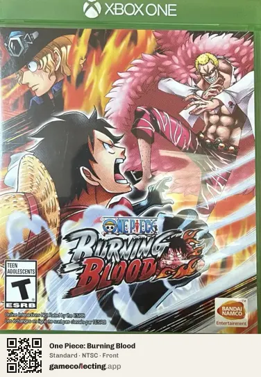 One Piece: Burning Blood Xbox One, NTSC box front