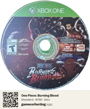 One Piece: Burning Blood Xbox One, NTSC disc