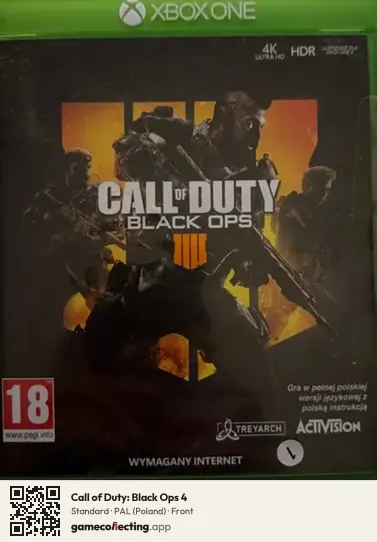 Call of Duty: Black Ops 4 Xbox One, Poland box front