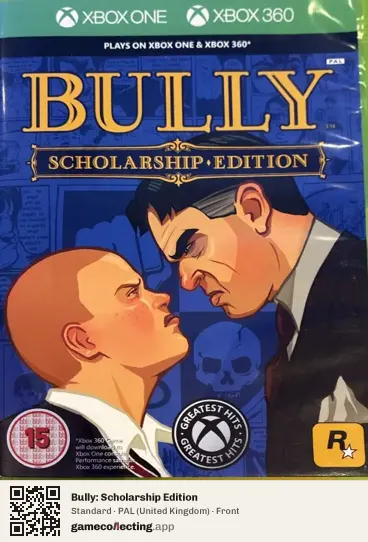 Bully: Scholarship Edition Xbox 360, United Kingdom box front
