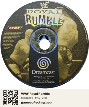 WWF Royal Rumble Sega Dreamcast, PAL disc