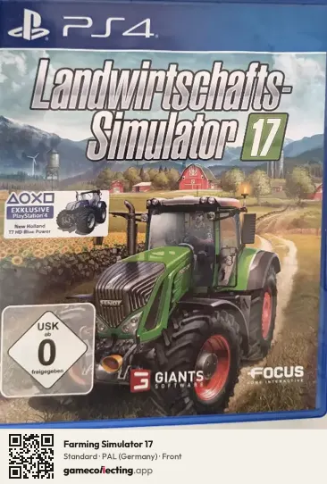 Farming Simulator 17 PlayStation 4, Germany box front
