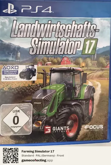 Farming Simulator 17 PlayStation 4, Germany box front
