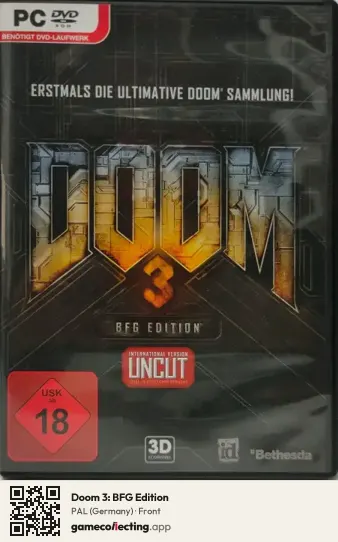 Doom 3: BFG Edition Computer, Germany box front