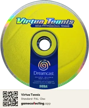 Virtua Tennis Sega Dreamcast, PAL disc