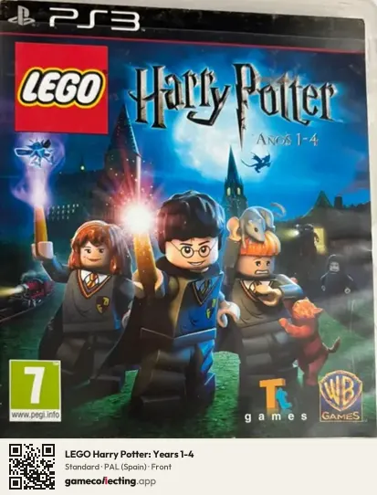 LEGO Harry Potter: Years 1-4 PlayStation 3, Spain box front