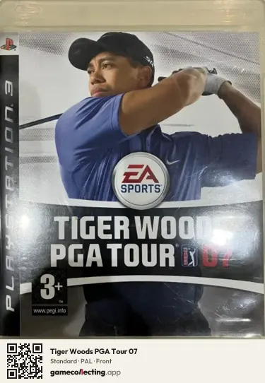 Tiger Woods PGA Tour 07 PlayStation 3, PAL box front